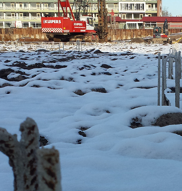 Heitoezicht op bouwplaats